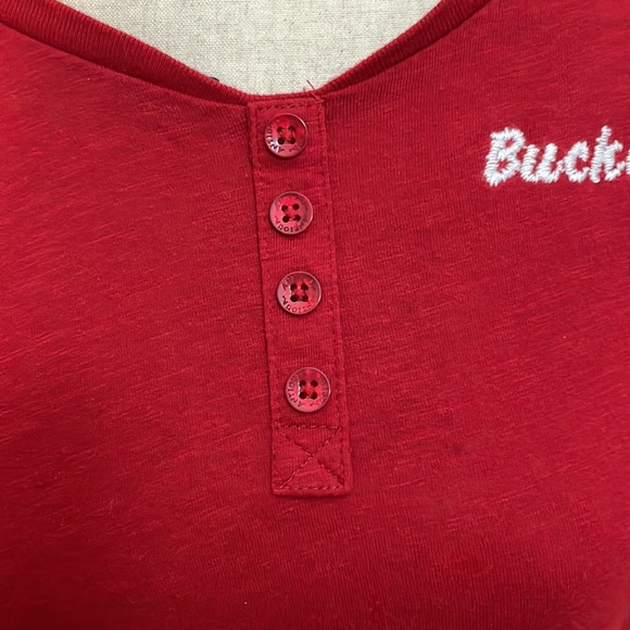 Antigua Ohio State Buckeyes OSU Ladies Women’s Tee Knit Shirt Like New Medium M - Picture 3 of 5